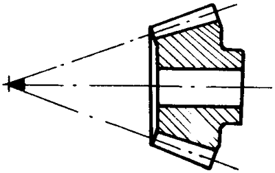 錐齒輪和準雙曲面齒輪術語點、曲線和曲面