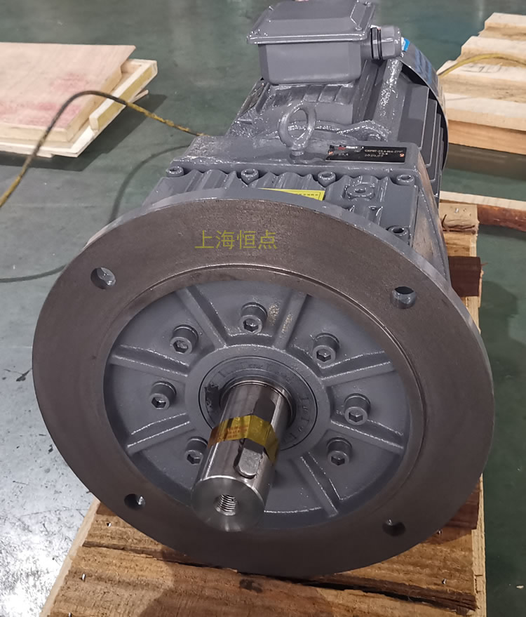 RF87減速機，立式安裝，輸入配電機，實物照片如下